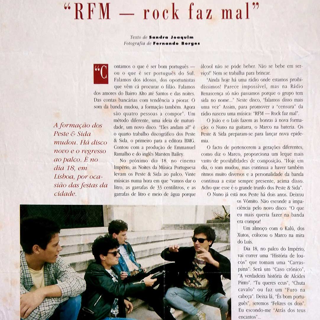 Peste & Sida na imprensa - Notícias Magazine