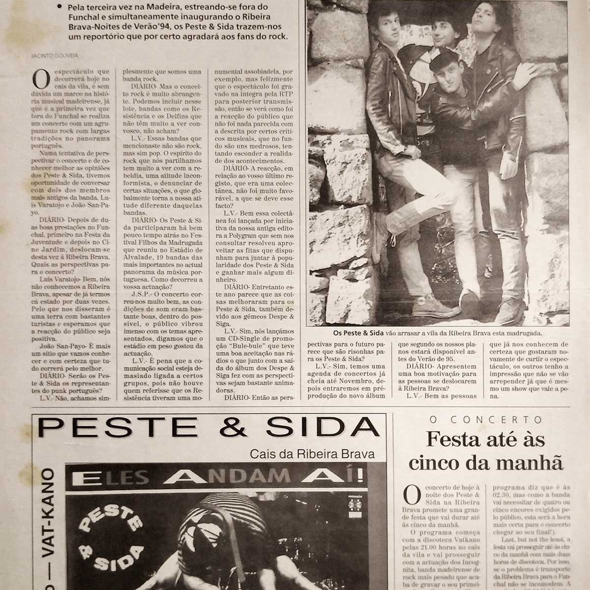 Peste & Sida na imprensa - DN Madeira