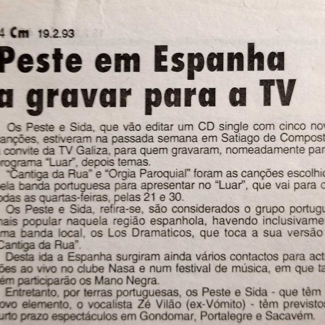 Peste & Sida na imprensa - Correio da Manhã