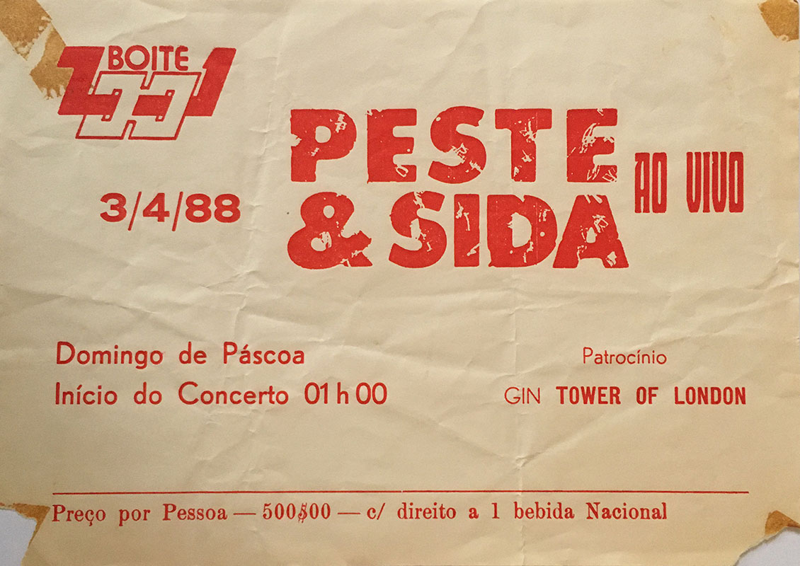 Peste & Sida - Cartaz de concerto