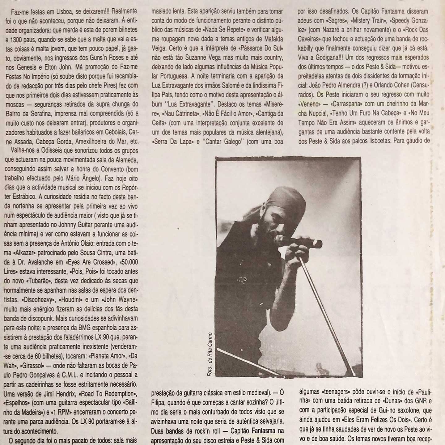 Peste & Sida na imprensa - Blitz