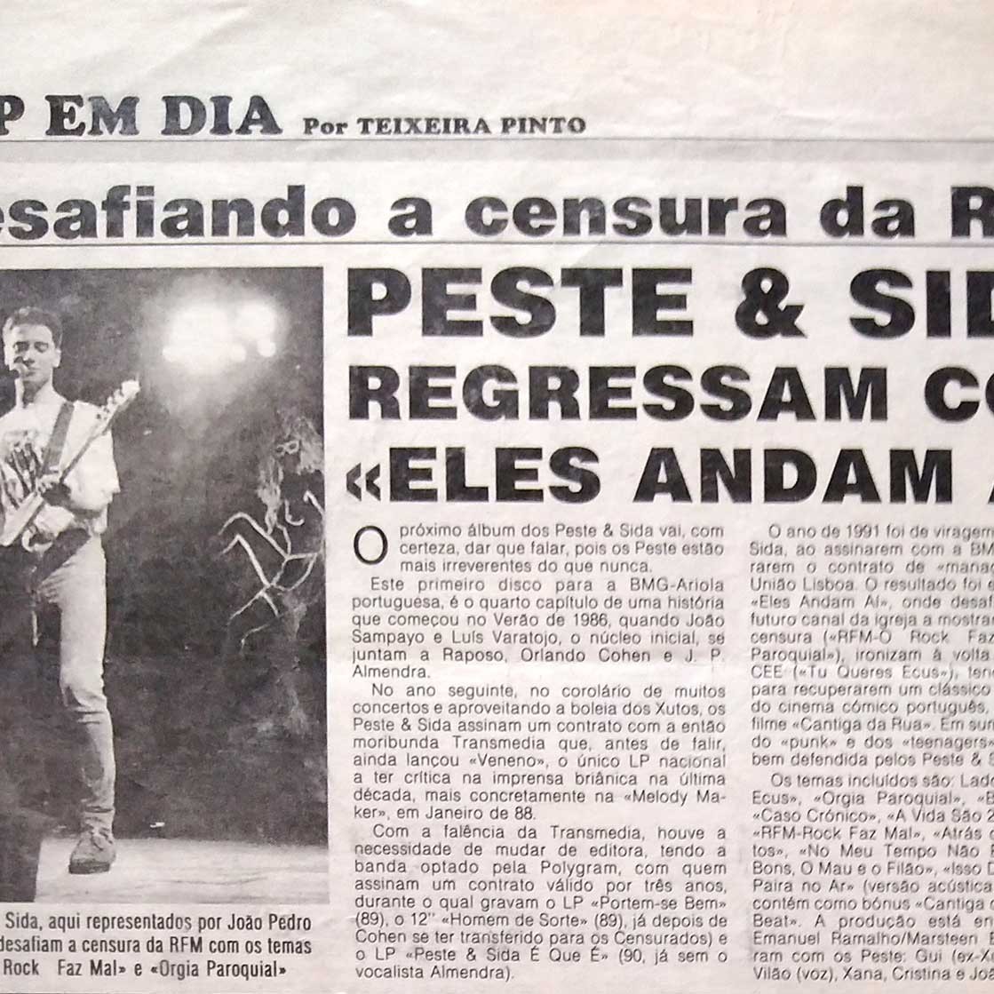 Peste & Sida na imprensa - A Capital