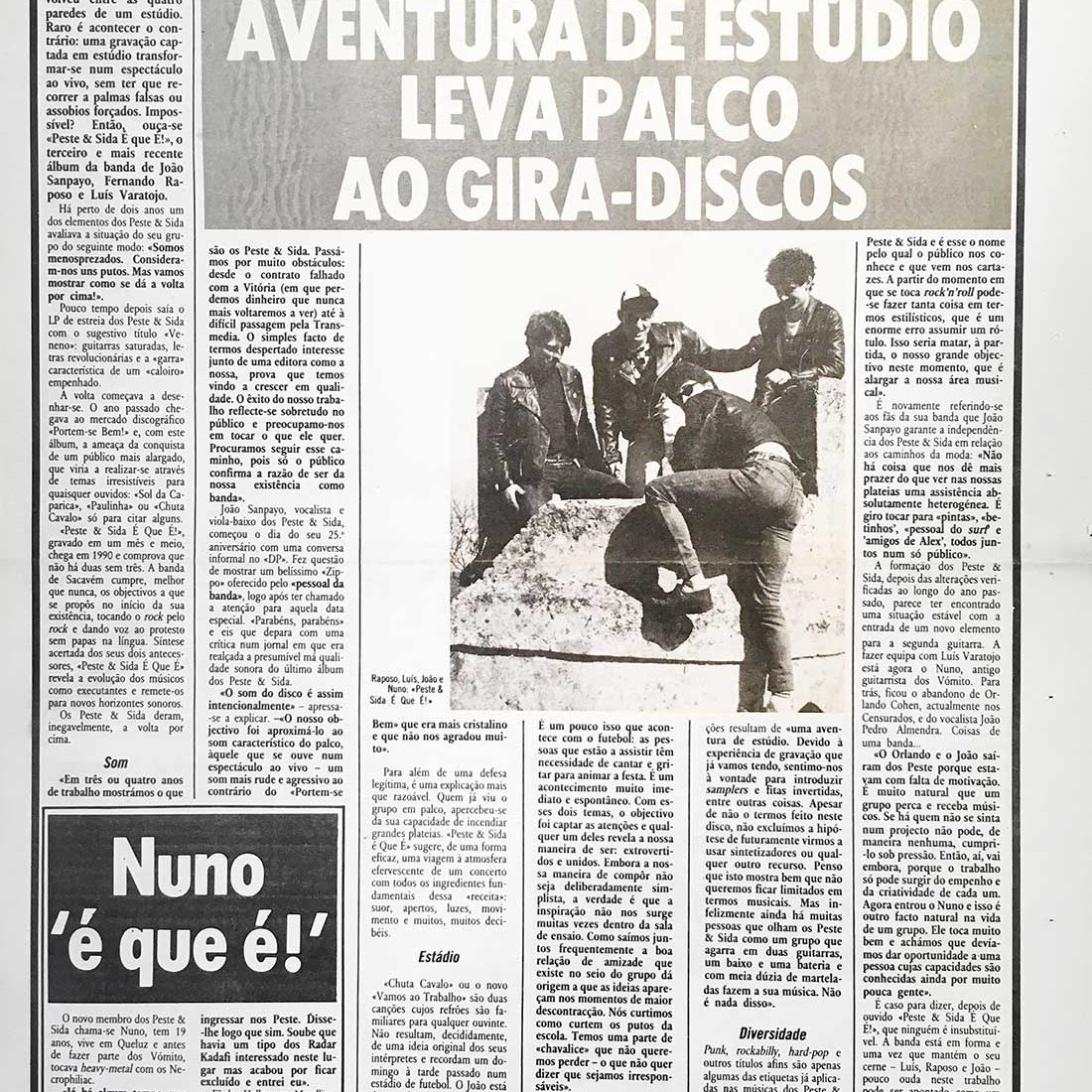 Peste & Sida na imprensa - Diário Popular