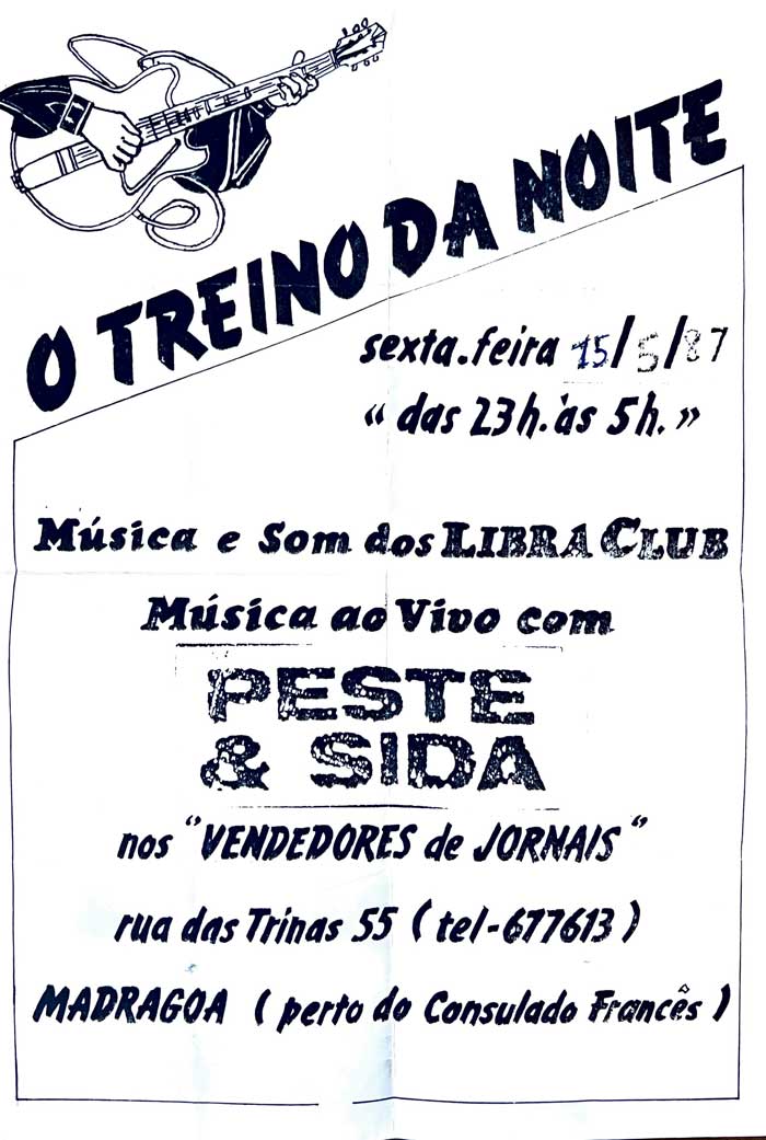 Cartaz de concerto Peste & Sida