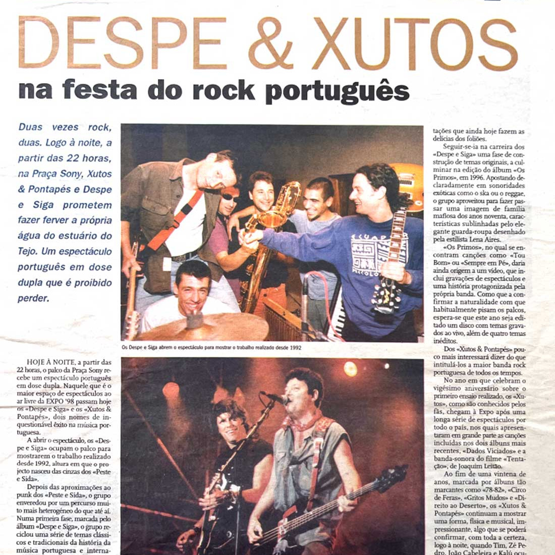 Despe e Siga na imprensa - Diário de Notícias