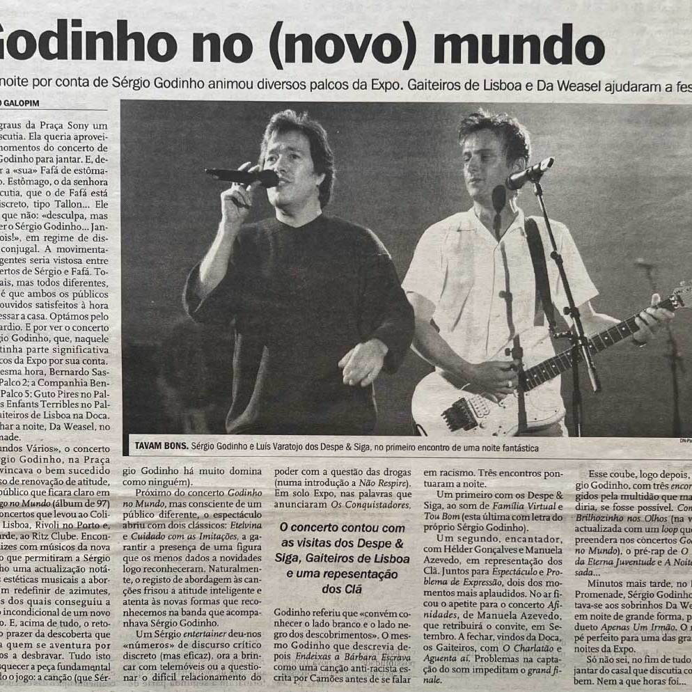 Despe e Siga na imprensa - Diário de Notícias