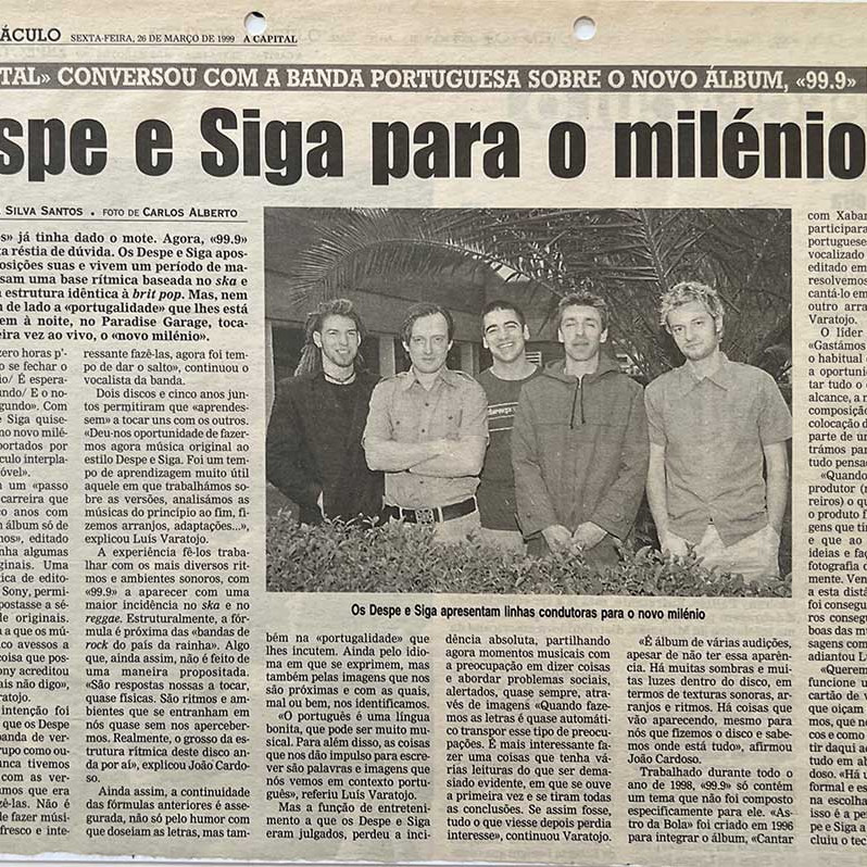 Despe e Siga na imprensa - A Capital