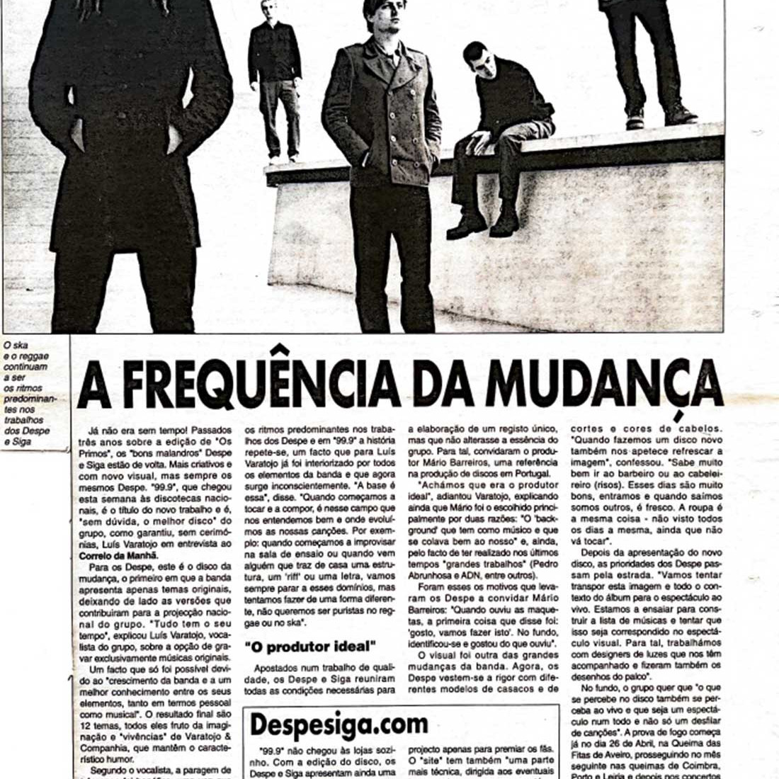 Despe e Siga na imprensa - Correio da Manhã