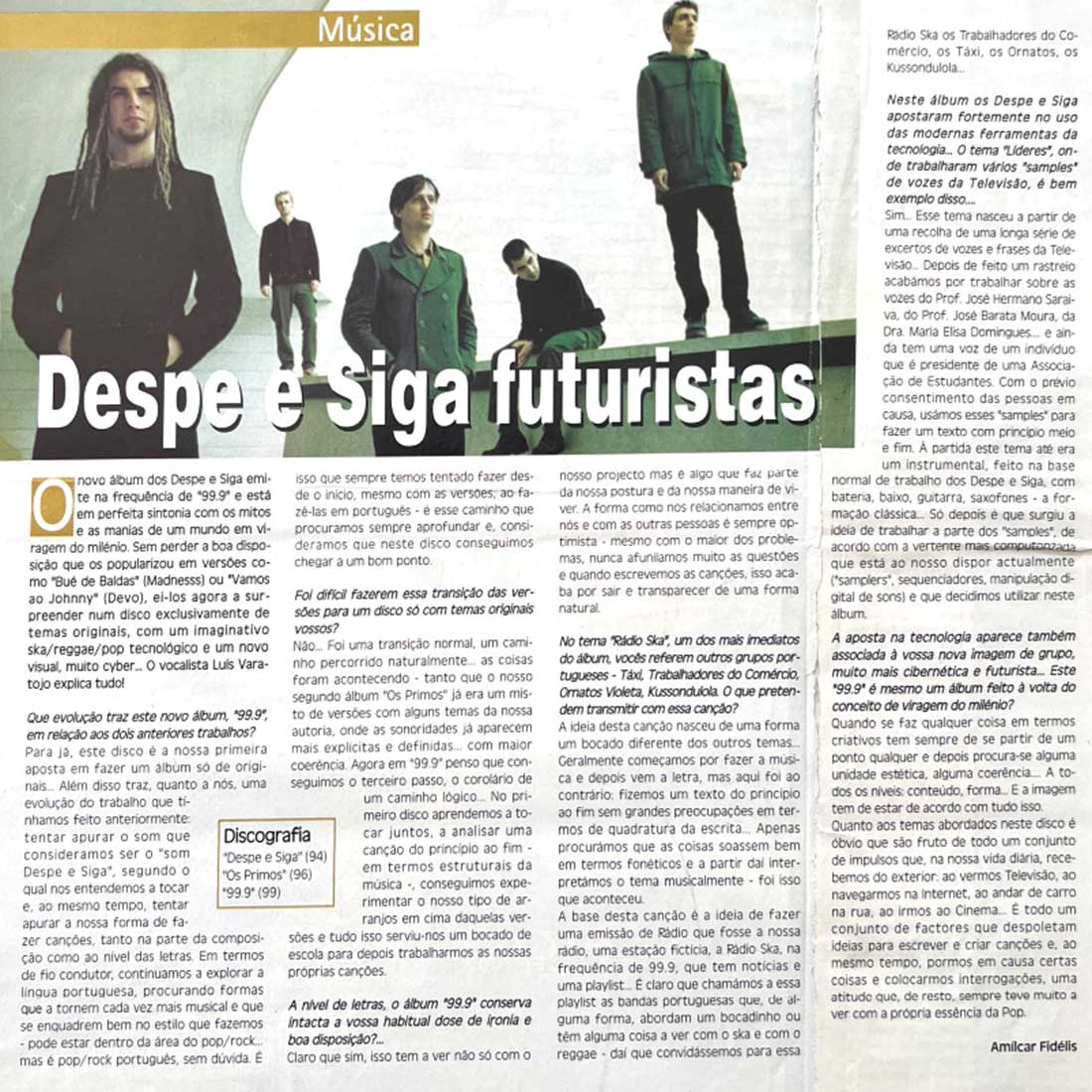 Despe e Siga na imprensa - Correio da Manhã