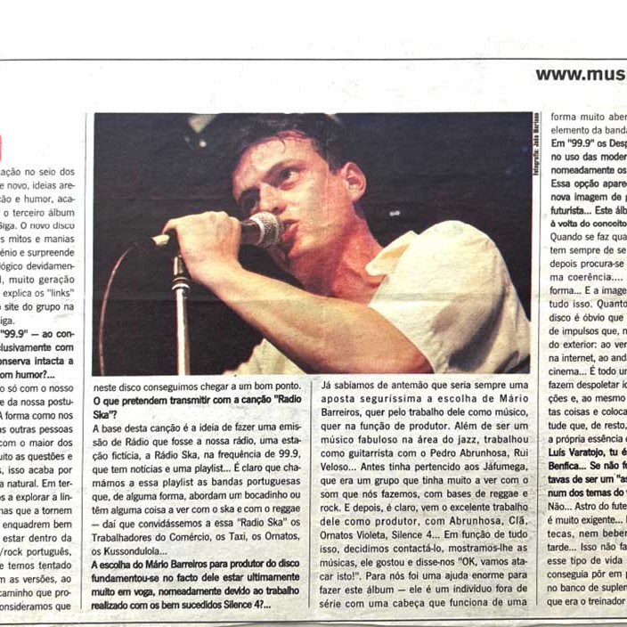 Despe e Siga na imprensa - Músicanet